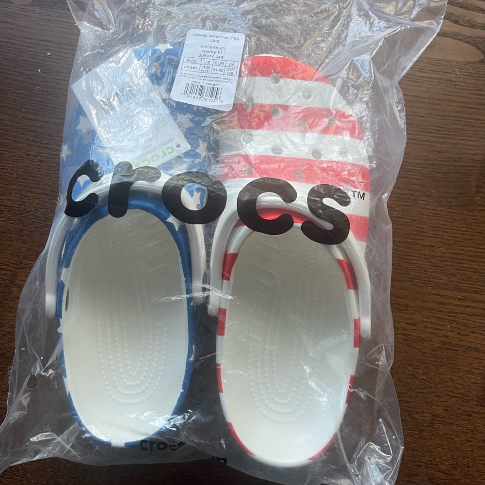 American Flag Crocs